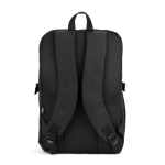 Travel backpack with full opening and pocket, 25 L capacity, 16'' black colour second view