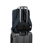 Laptop backpack with padded compartments 20L and 17.3'' blue colour seventh view