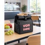 Roll-top insulated bag with adjustable faux leather closure 7L still life view