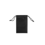 Roll-top cooler bag 7L with adjustable synthetic leather closure black colour first view
