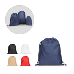 Medium drawstring backpack in non-woven fabric with heat-sealed closure 60 g/m² various colours