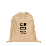 Medium drawstring backpack in non-woven fabric with heat-sealed closure 60 g/m² main view