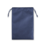 Large non-woven drawstring backpack with heat-sealed closure 60 g/m² blue colour first view