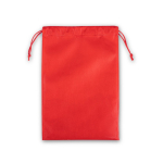 Large non-woven drawstring backpack with heat-sealed closure 60 g/m² red colour first view