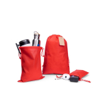 Large non-woven drawstring backpack with heat-sealed closure 60 g/m² red colour fourth view