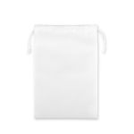Large non-woven drawstring backpack with heat-sealed closure 60 g/m² white colour first view