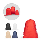 Large non-woven drawstring backpack with heat-sealed closure 60 g/m² various colours