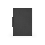 Faux leather A5 pen and notebook set, lined pages black colour second view