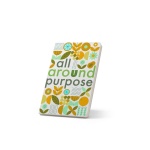 A6 hardback notebook ideal for sublimation, lined pages off white colour image with logo