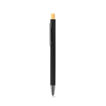 Office set with 520ml glass bottle, A5 notebook and blue-ink pen black colour fourth view
