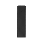 Faux leather pen case with secure closure black colour first view