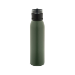 Recycled stainless steel single-wall sports bottle 670 ml military green colour first view