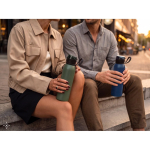 Recycled stainless steel single-wall sports bottle 670 ml still life view