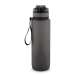 RPET rubberised matte bottle with motivational phrases 1.06 ml black colour second view