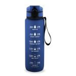 RPET rubberised matte bottle with motivational phrases 1.06 ml bondi blue colour first view