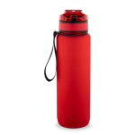 RPET rubberised matte bottle with motivational phrases 1.06 ml red colour second view