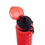 RPET rubberised matte bottle with motivational phrases 1.06 ml red colour third view