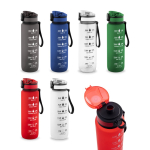 RPET rubberised matte bottle with motivational phrases 1.06 ml various colours