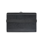 Card holder with elastic closure and RFID protection for 5 cards black colour first view