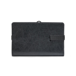 Card holder with elastic closure and RFID protection for 5 cards black colour second view