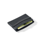 Card holder with elastic closure and RFID protection for 5 cards black colour third view