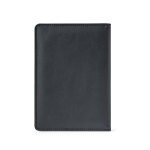 Passport holder with RFID protection and elastic closure, synthetic leather black colour second view