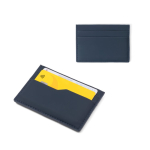 RFID-blocking card holder with faux leather finish for 5 cards various colours