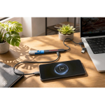Eco-friendly multifunction USB hub with 4 ports and 10W charging still life view