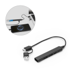Eco-friendly multifunction USB hub with 4 ports and 10W charging various colours
