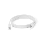 Braided USB-C to USB-C cable ideal for 60W fast charging white colour fourth view
