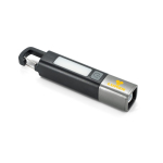 USB-C rechargeable torch with LED and COB light modes 2 W 800 mAh black colour image with logo 4
