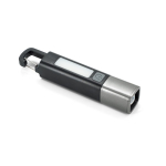 USB-C rechargeable torch with LED and COB light modes 2 W 800 mAh black colour third view