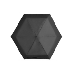 Compact manual 5-section mini umbrella with rubber pouch Ø90 black colour first view