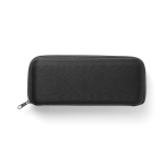 Compact manual 5-section mini umbrella with rubber pouch Ø90 black colour second view in case