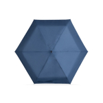 Compact manual 5-section mini umbrella with rubber pouch Ø90 blue colour first view