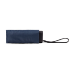 Compact manual 5-section mini umbrella with rubber pouch Ø90 blue colour third view