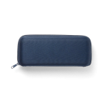 Compact manual 5-section mini umbrella with rubber pouch Ø90 blue colour second view in case