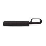 3-section folding umbrella with pongee and ergonomic handle Ø117 black colour second view