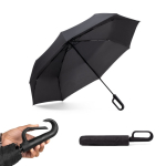 3-section folding umbrella with pongee and ergonomic handle Ø117 various colours