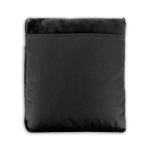 Soft 3-in-1 fleece blanket with front pocket 220 g/m² black colour second view