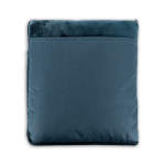 Soft 3-in-1 fleece blanket with front pocket 220 g/m² blue colour second view