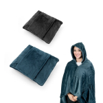 Soft 3-in-1 fleece blanket with front pocket 220 g/m² various colours