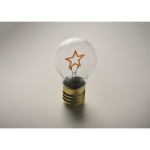 Decorative LED bulb with filament design and battery operation yellow colour fourth photographic view