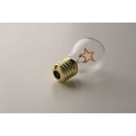 Decorative LED bulb with filament design and battery operation yellow colour fifth photographic view
