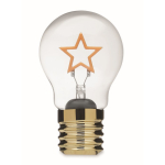 Decorative LED bulb with filament design and battery operation yellow colour sixth view