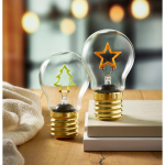Decorative LED bulb with filament design and battery operation yellow colour ambient view