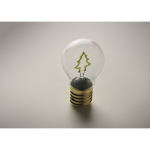 Decorative LED bulb with filament design and battery operation neon green colour fourth photographic view