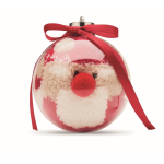 Polyester Christmas socks in bauble for Christmas tree size L red colour