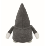Decorative felt gnome with polyester beard and cotton filling grey colour second view