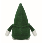 Decorative felt gnome with polyester beard and cotton filling green colour second view